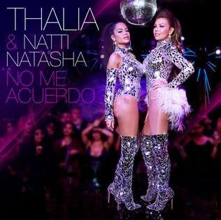 Portada del álbum "No Me Acuerdo", de Thalía