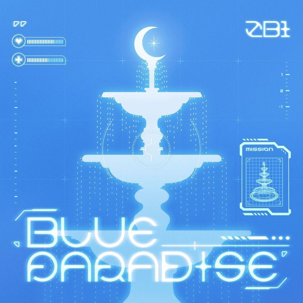 Portada de Sencillo/EP "BLUE PARADISE", de ZEROBASEONE
