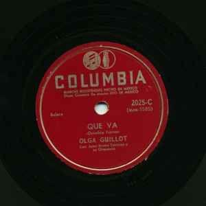 Portada de Sencillo/EP "Que va / Esto Es Felicidad", de Olga Guillot