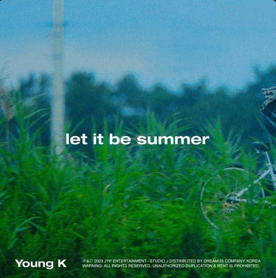 Capa do Single/EP "let it be summer", de Young K (DAY6)