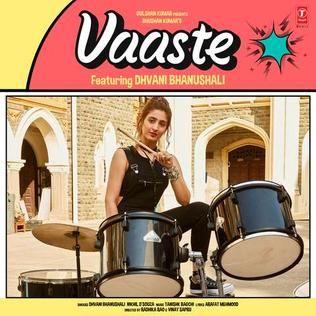 Portada de Sencillo/EP "Vaaste (feat. Nikhil D'Souza)", de Dhvani Bhanushali