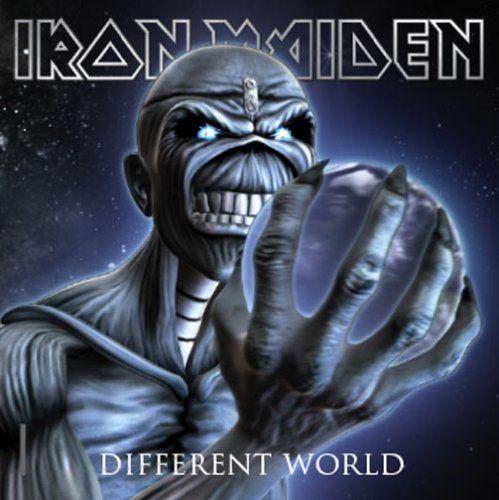 Portada del álbum "Different World", de Iron Maiden