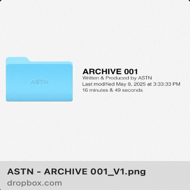 Portada de Álbum "Archive 001", de ASTN