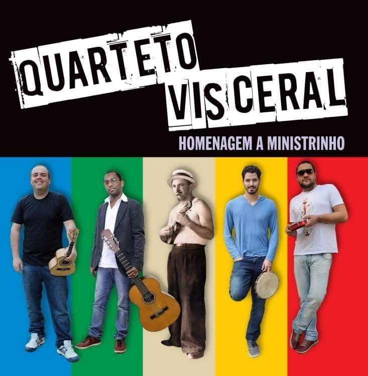 Portada de Álbum "Homenagem a Ministrinho", de Quarteto Visceral