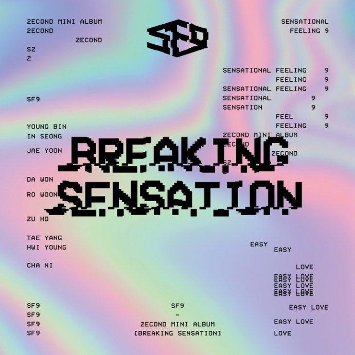 Portada de Álbum "Breaking Sensation", de SF9