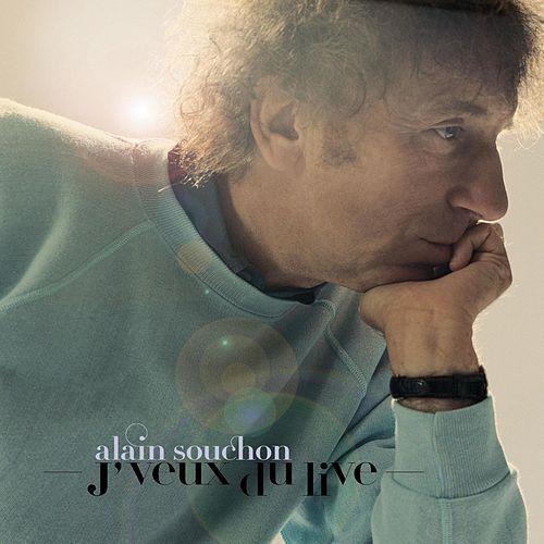 Portada del álbum "J'veux du Live", de Alain Souchon