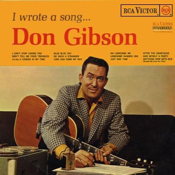 Capa do álbum "I Wrote A Song...", de Don Gibson
