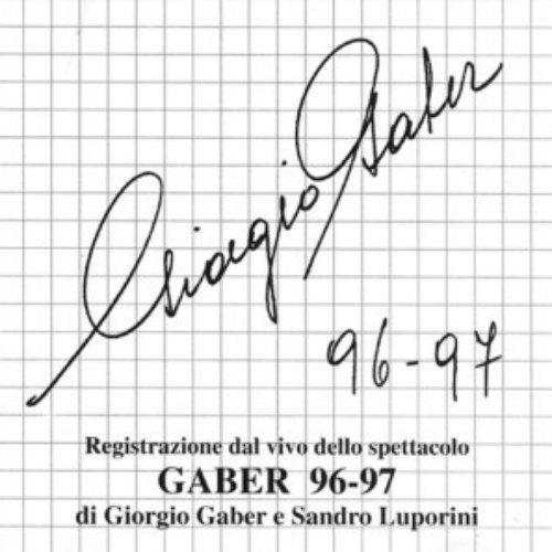 Portada de Álbum " Gaber 96-97", de Giorgio Gaber