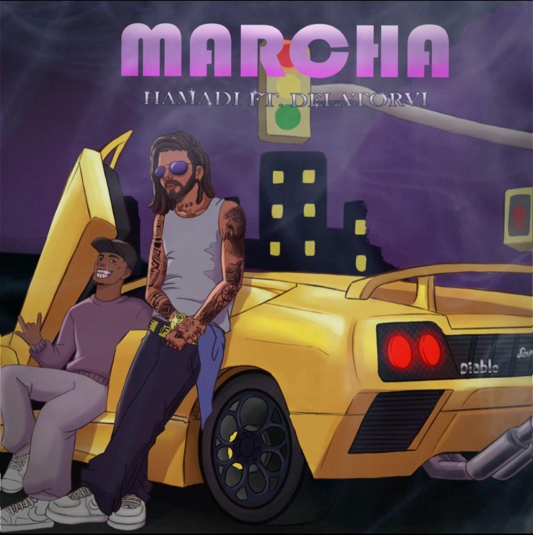 Portada de Sencillo/EP "Marcha", de Hamadi