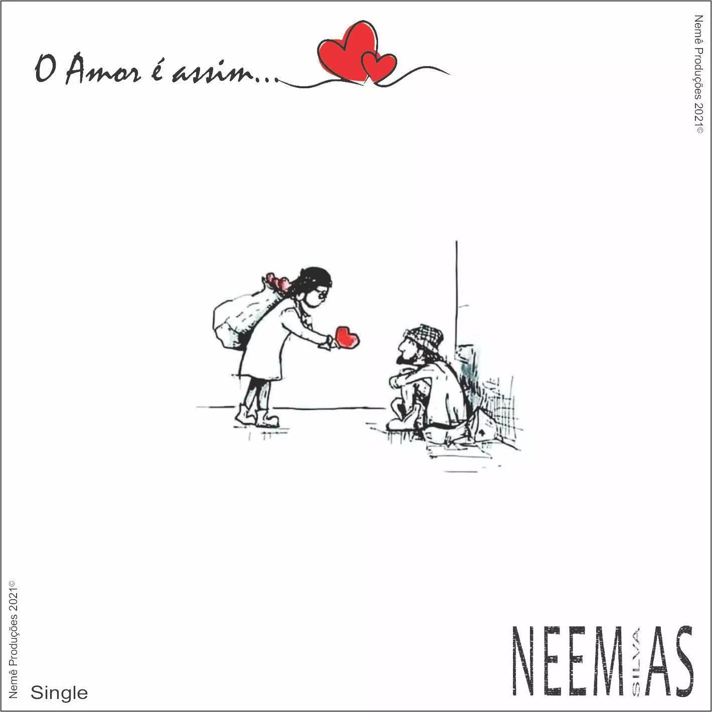 Portada de Sencillo/EP "O Amor é Assim...", de Neemias Silva