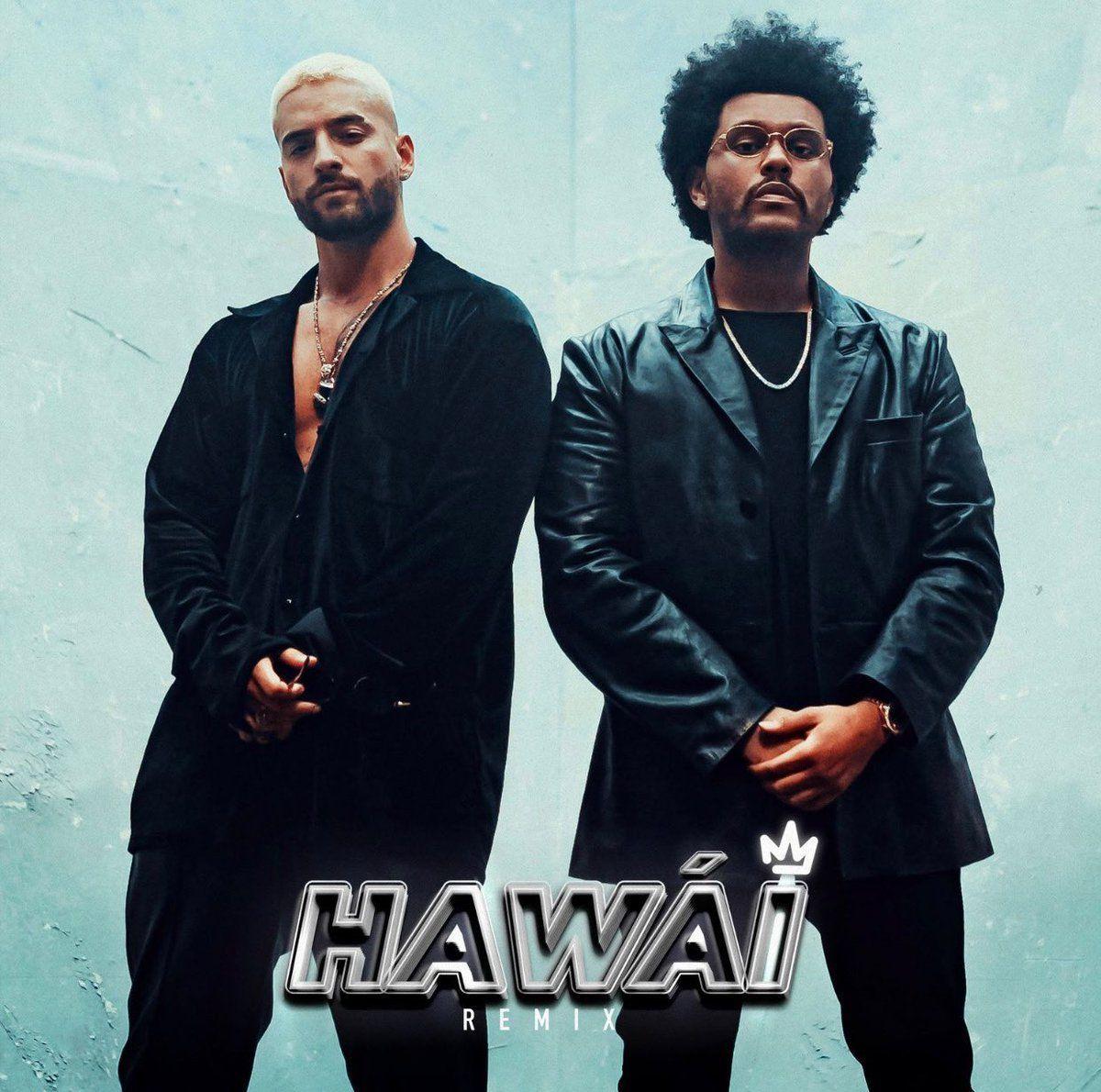 Album cover of "Hawái (remix) (feat. Maluma)" by The Weeknd