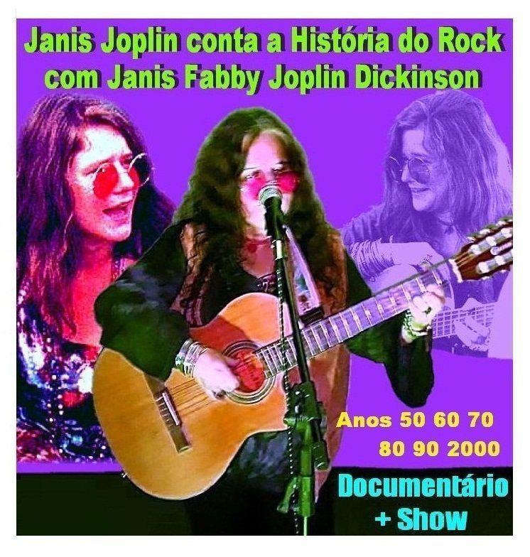 Portada de Álbum "Janis Joplin conta a História do Rock com Janis Fabby Joplin Dickinson", de Fabby