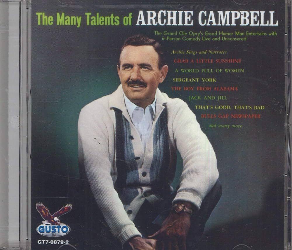 Portada de Álbum "The Many Talents Of Archie Campbell", de Archie Campbell