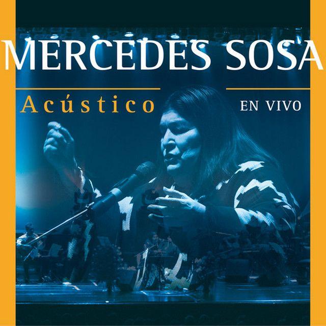 Portada de Álbum "Acústico En Vivo", de Mercedes Sosa