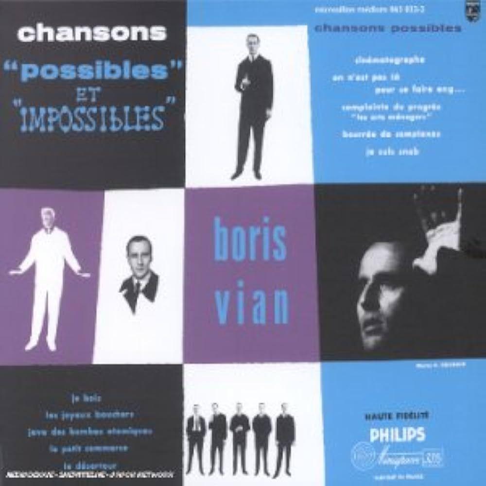 Portada de Álbum "Chansons "Possibles" et "Impossibles"", de Boris Vian