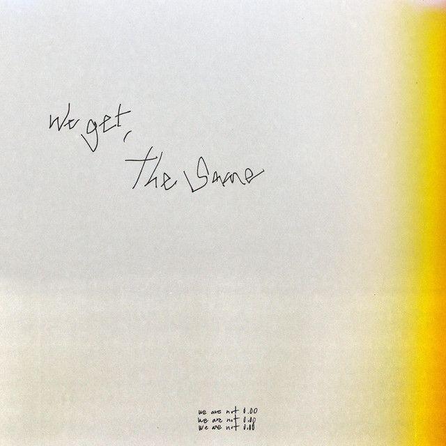 Portada del álbum "We Get, The Same", de The Poles