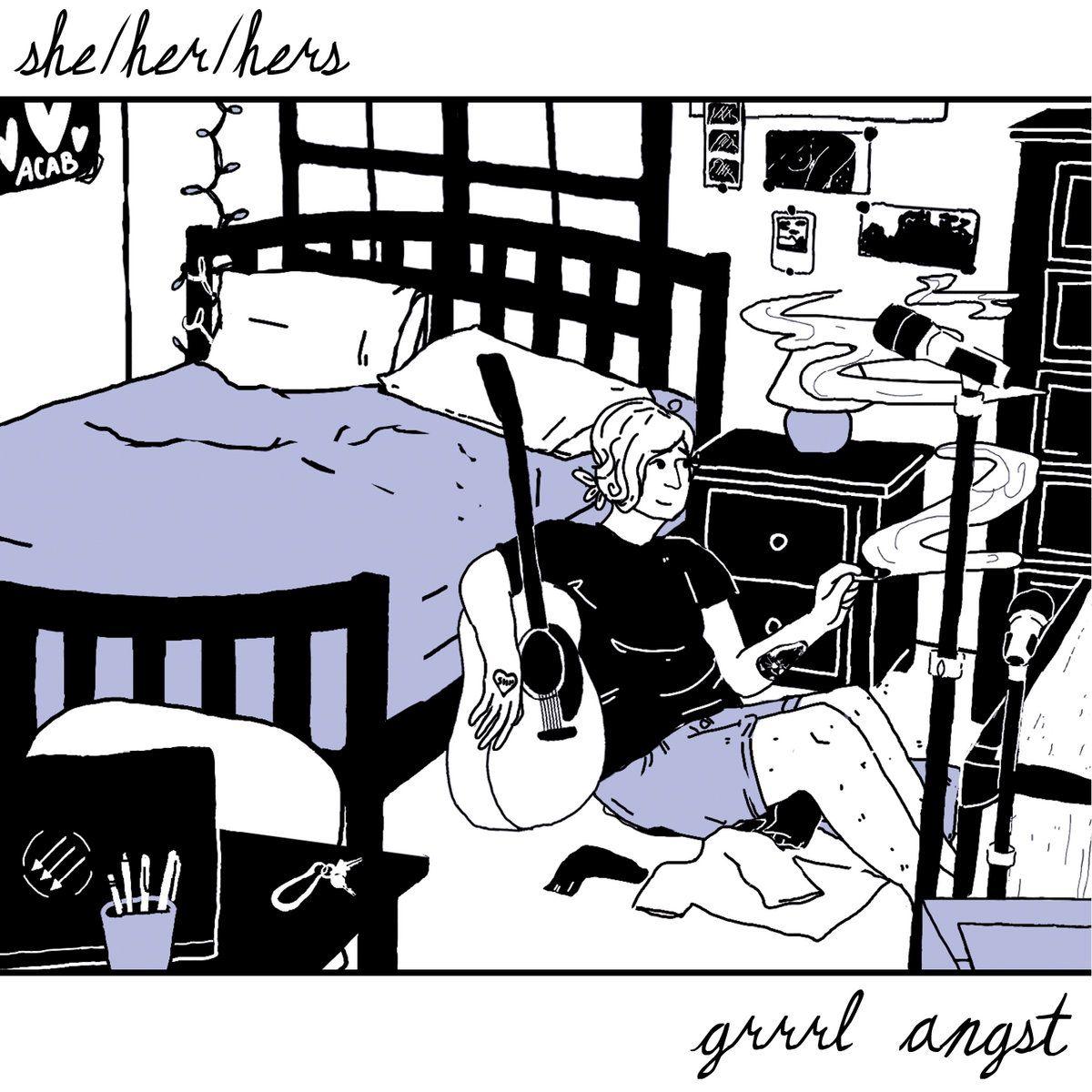 Capa do Álbum "Grrrl Angst", de She/Her/Hers