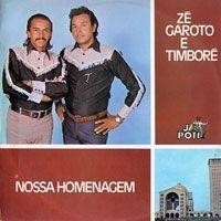 Portada de Álbum "Nossa Homenagem", de Zé Garoto e Timboré