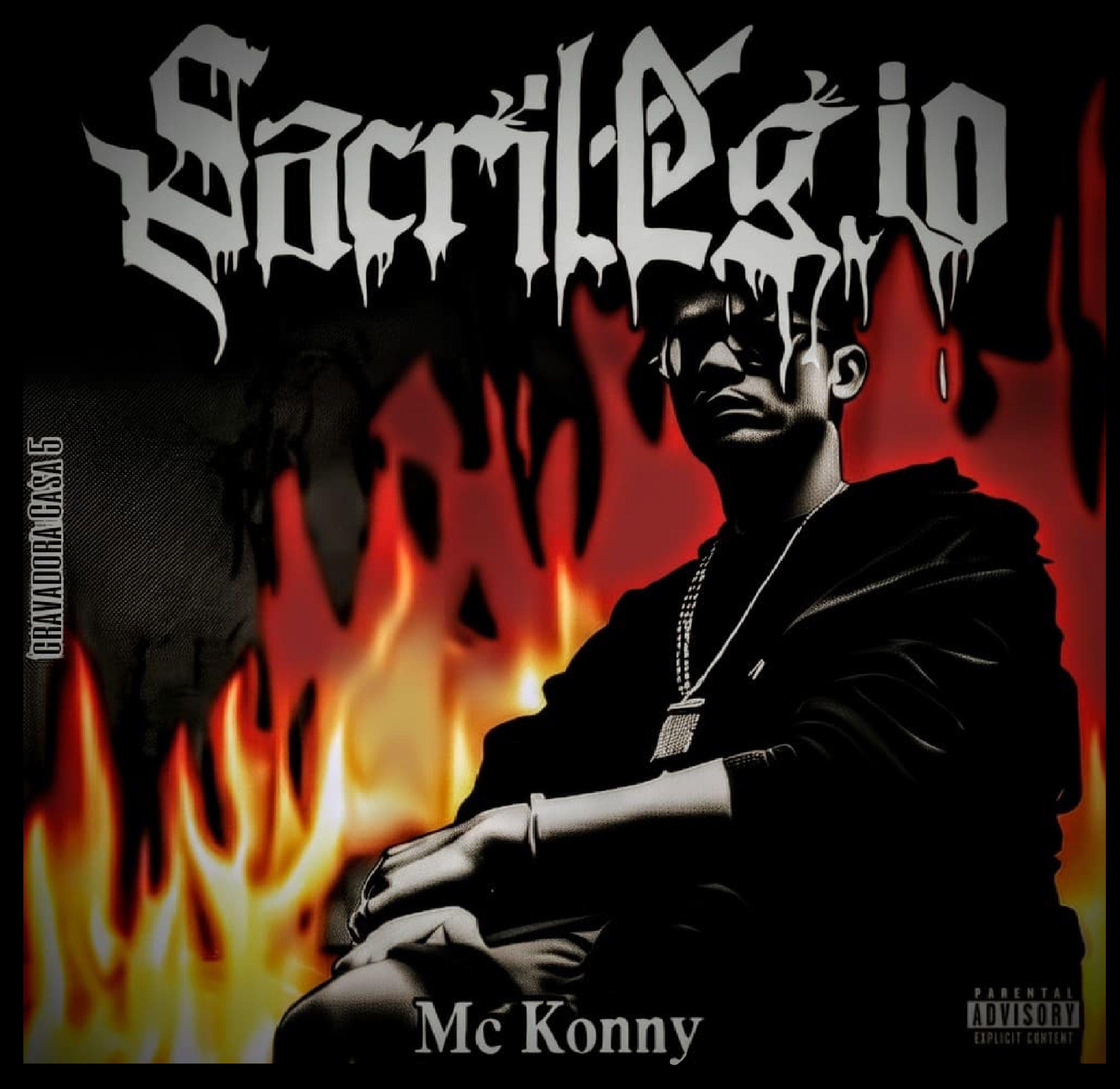 Portada de Álbum "Sacrilégio", de MC Konny
