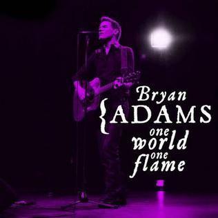 Portada del álbum "One World One Flame", de Bryan Adams