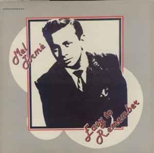 Portada de Álbum "Easy To Remember", de Mel Torme