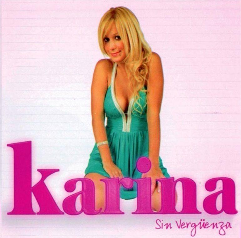 Portada de Álbum "Sin Vergüenza", de Karina