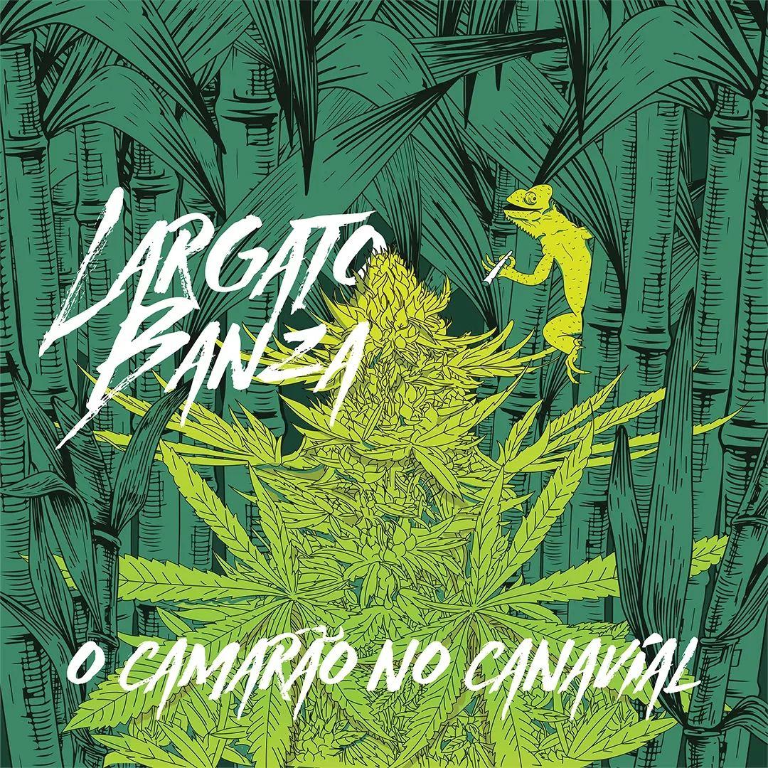 Capa do Álbum "O Camarão no Canavial", de Largato Banza