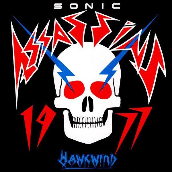 Portada del álbum "Sonic Assassins", de Hawkwind