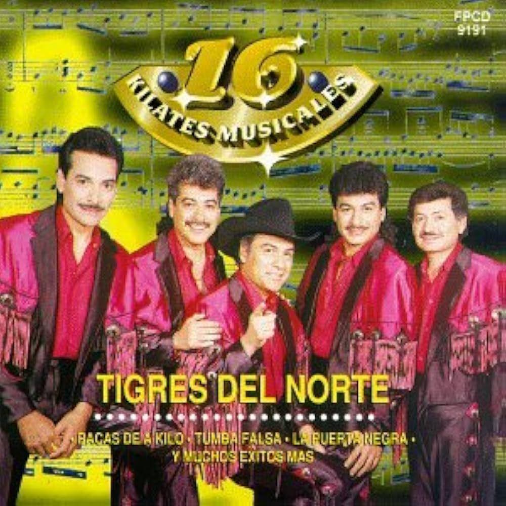 Portada de Álbum "16 Kilates Musicales", de Los Tigres del Norte