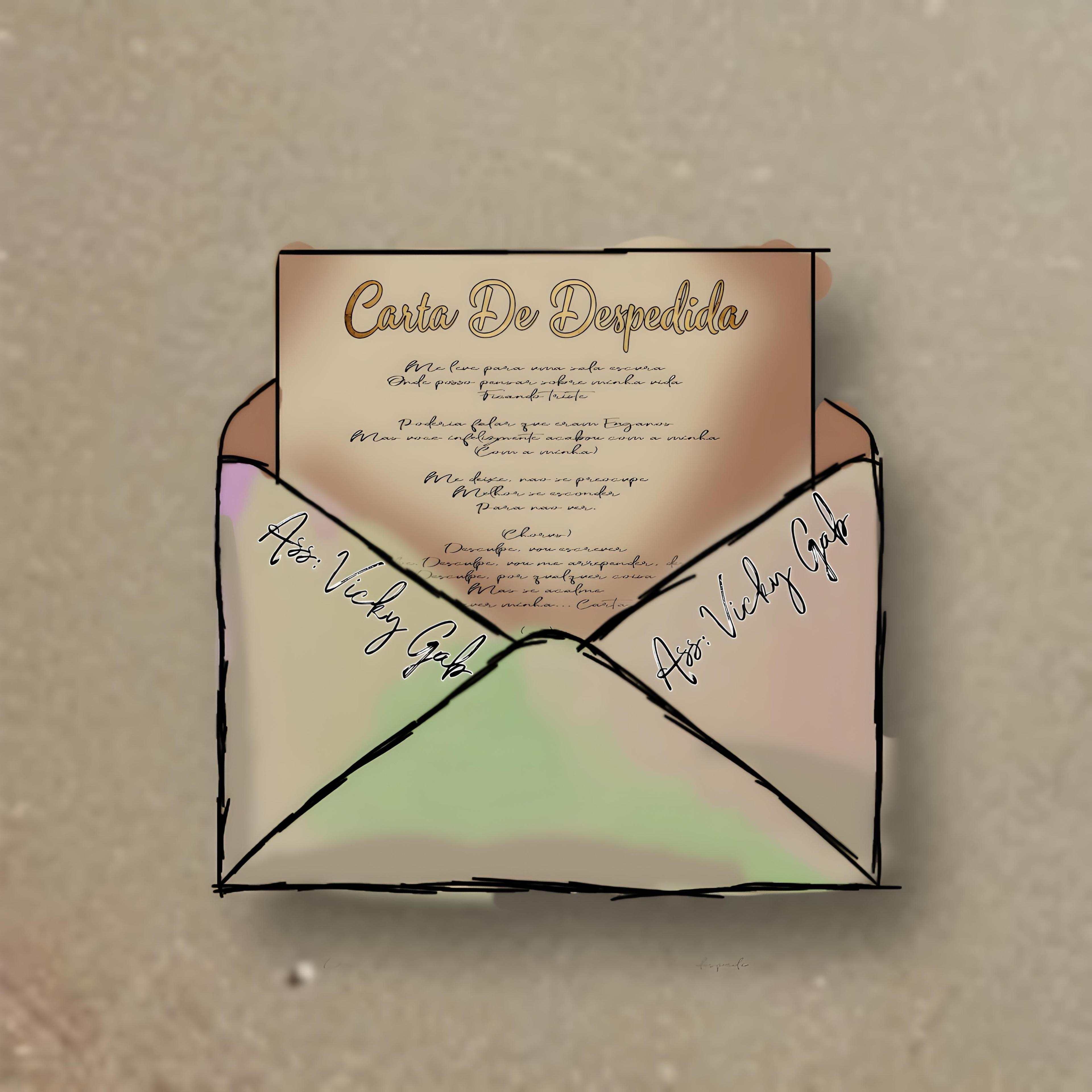 Portada de Sencillo/EP "CARTA DE DESPEDIDA", de Vicky Gab