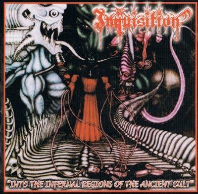 Capa do Álbum "Into The Infernal Regions Of The Ancient Cult", de Inquisition