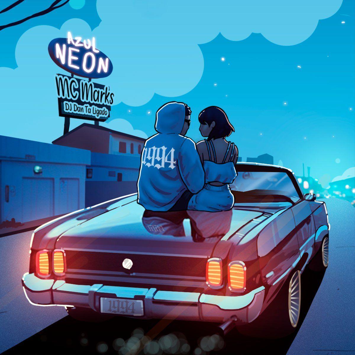 Portada del álbum "Azul Neon", de MC Marks