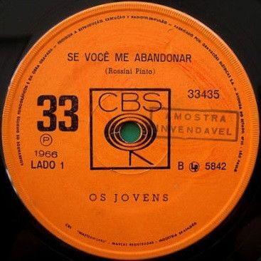 Capa do Single/EP "Se Você Me Abandonar / Eu Nâo Sei", de Os Jovens