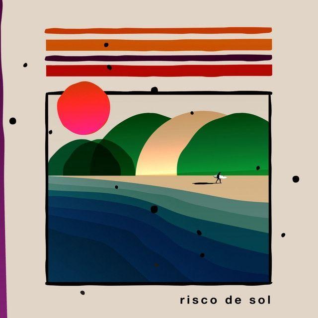 Single/EP cover of "Risco de Sol" by Plutão Já Foi Planeta
