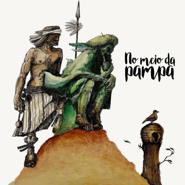 Capa do álbum "No Meio do Pampa", de Joca Martins