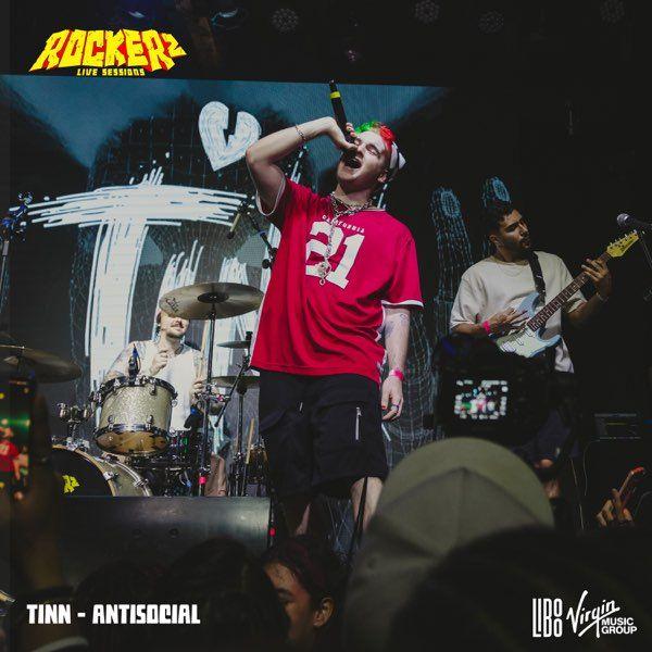 Capa do Single/EP "antiSOCIAL (Ao Vivo)", de TINN