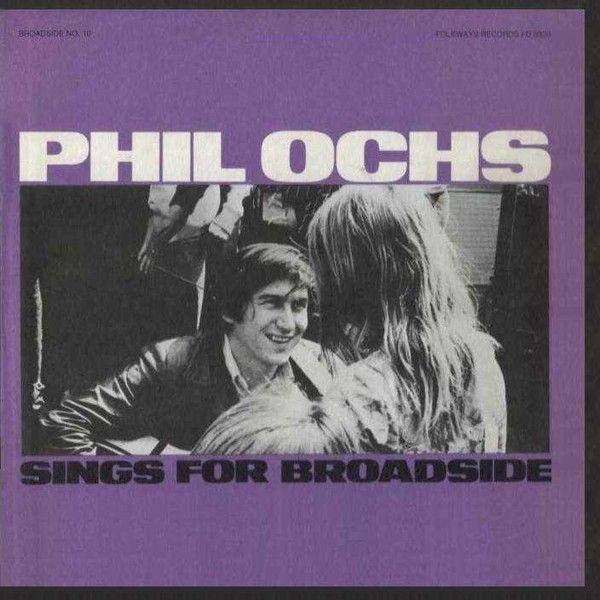 Portada de Álbum "Sings For Broadside", de Phil Ochs