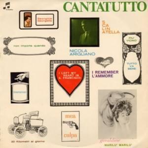 Portada de Álbum "Cantatutto", de Nicola Arigliano