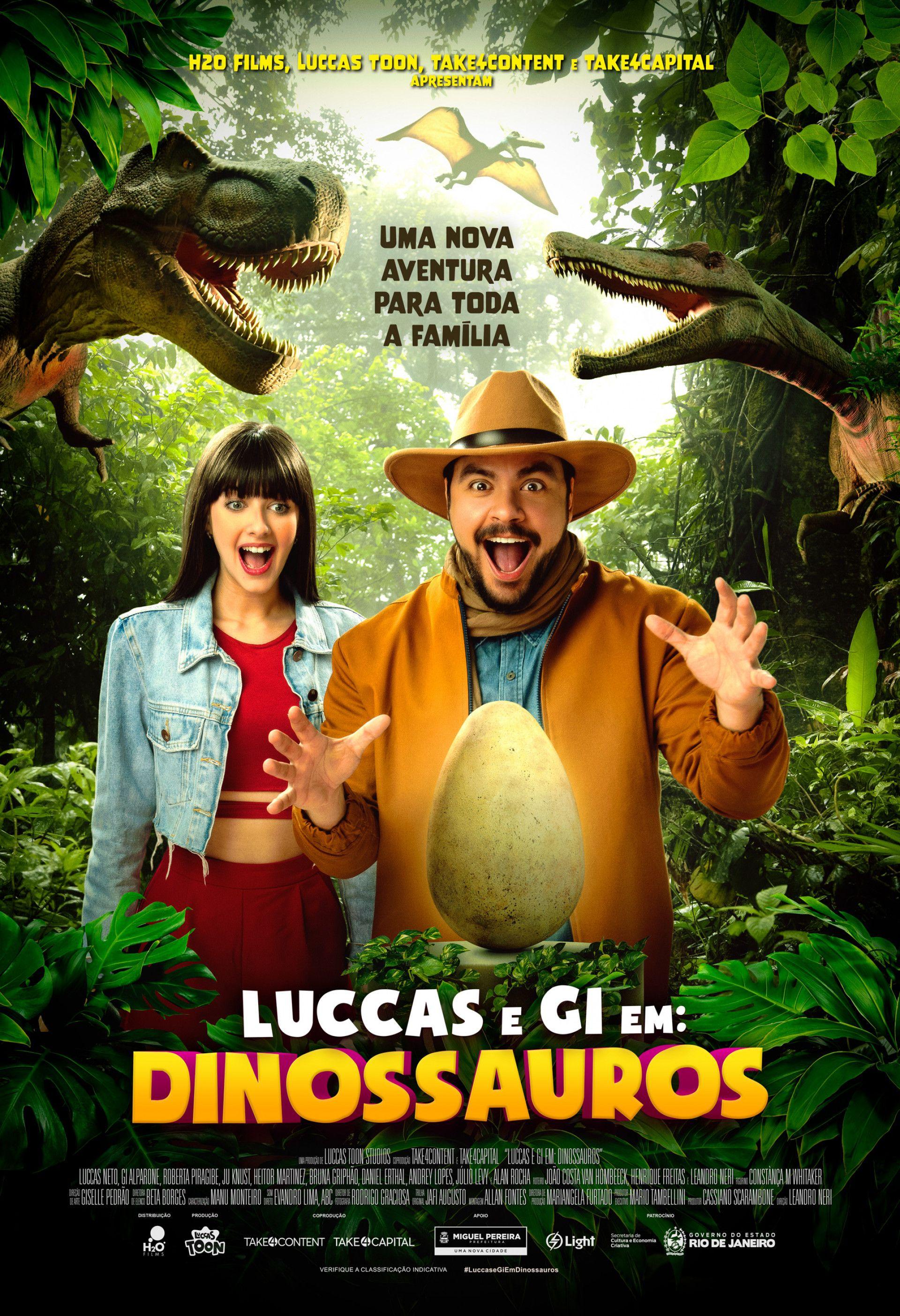 Capa do Álbum "Luccas e gi em: Dinossauros", de Luccas Neto