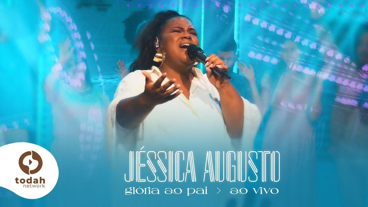 Capa do álbum "Glória Ao Pai", de Jéssica Augusto