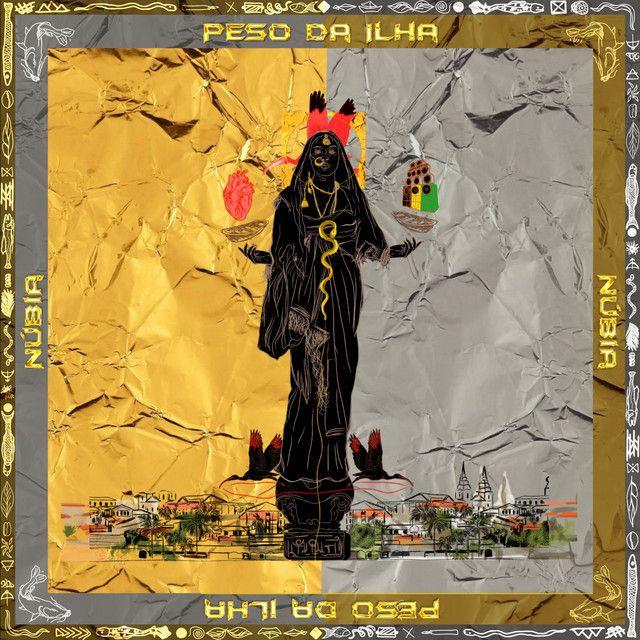 Capa do Single/EP "Peso da Ilha", de Núbia