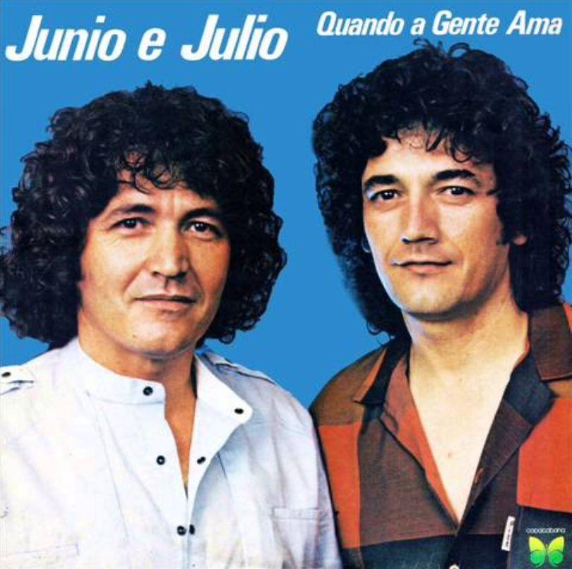 Capa do Álbum "Quando a Gente Ama", de Junio e Julio