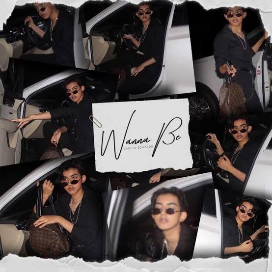 Single/EP cover of "Wanna Be" by Carlos Edwards