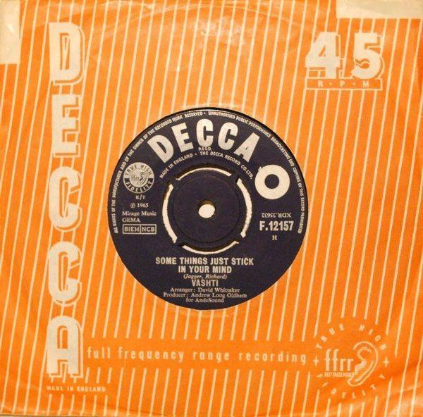 Single/EP cover of "Some Things Just Stick In Your Mind" by Vashti Bunyan