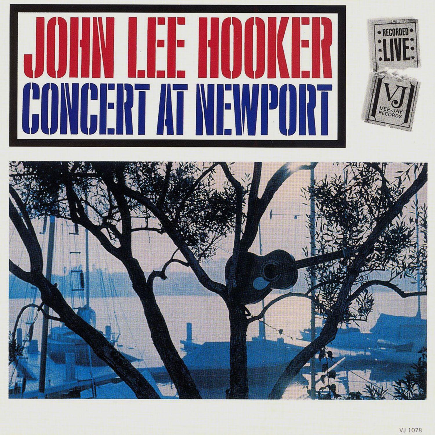 Capa do álbum "Concert At Newport", de John Lee Hooker