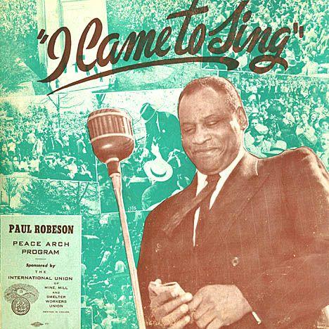 Portada de Álbum "I Came To Sing", de Paul Robeson