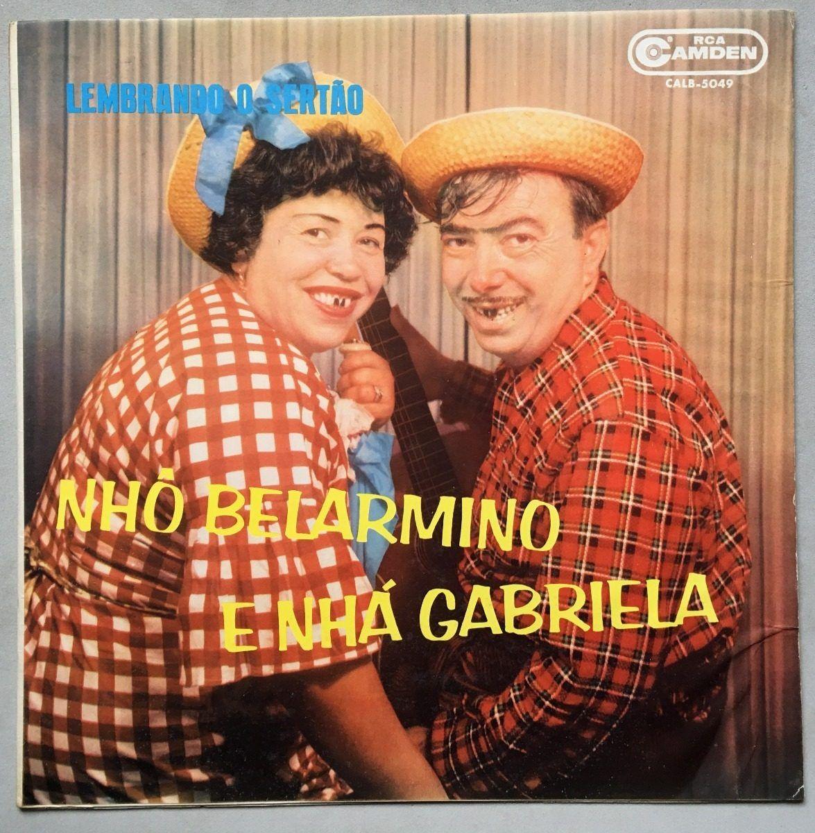 Portada de Álbum "Lembrando o Sertão", de Nhô Belarmino e Nhâ Gabriela