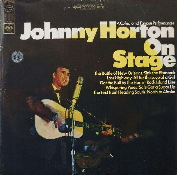 Portada de Álbum "Johnny Horton On Stage", de Johnny Horton