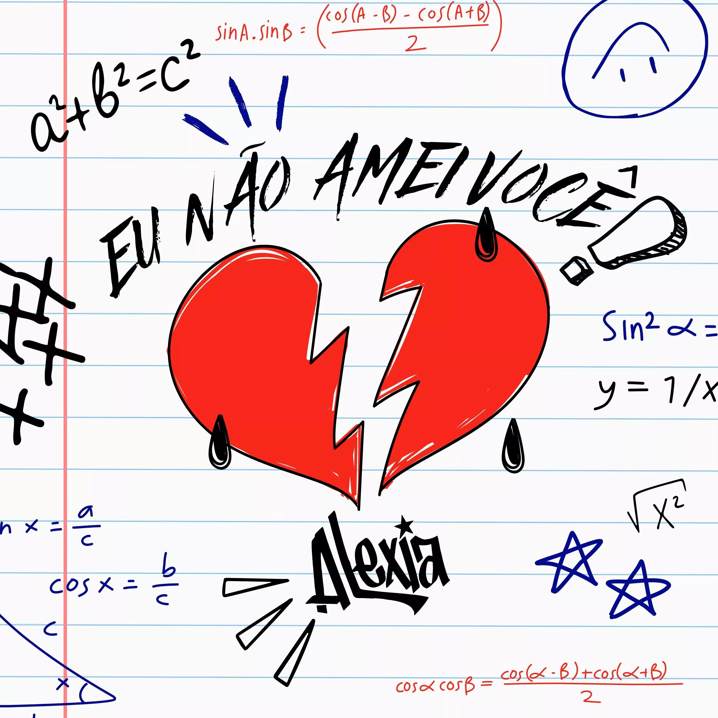 Portada de Sencillo/EP "Eu não amei você", de Aléxia Oficial