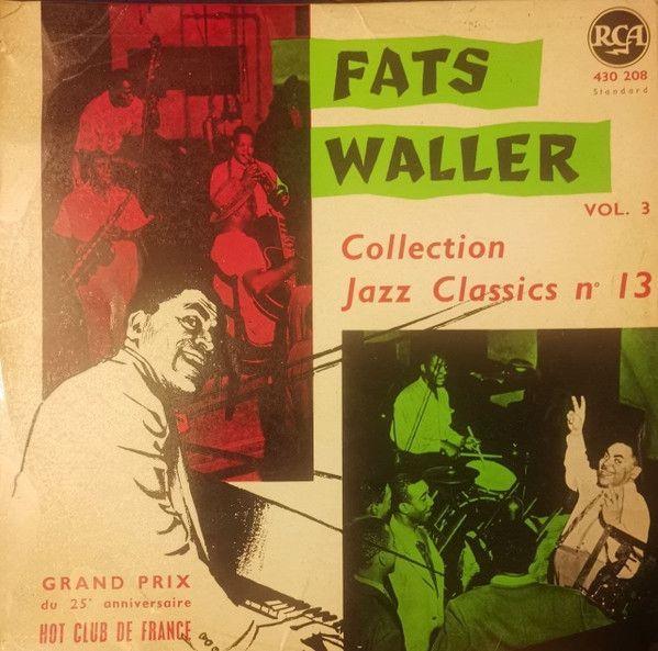 Portada de Álbum "Fats Waller - Vol. 3", de Fats Waller